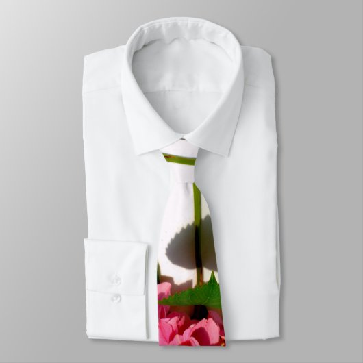 紫陽花ピンクフローラピンク花 ネクタイ (タイ)