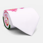 紫陽花ピンクフローラピンク花 ネクタイ (ロール)