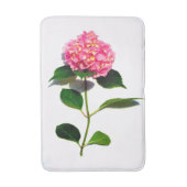 紫陽花ピンクフローラピンク花 バスマット (正面縦)