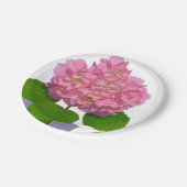紫陽花ピンクフローラピンク花 ペーパープレート (アングル)