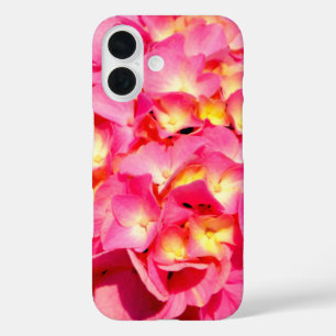 紫陽花ピンクフローラピンク花 iPhone 16ケース