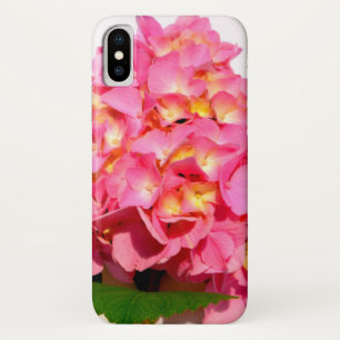 紫陽花ピンクフローラピンク花 iPhone X ケース