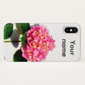 紫陽花ピンクフローラピンク花 Case-Mate iPhoneケース (裏面(横))