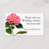 紫陽花ピンクフローラ エンクロージャーカード (正面)