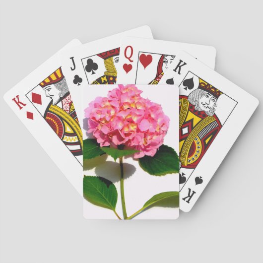 紫陽花ピンクフローラ トランプ (裏面)