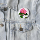 紫陽花ピンクフローラ 缶バッジ (インサイチュ)