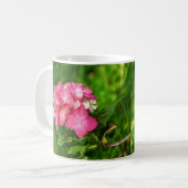 紫陽花ピンク離れ色 コーヒーマグカップ (正面左)