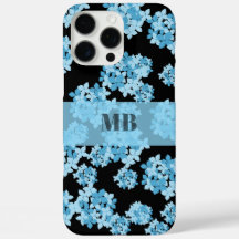 紫陽花フローラ名イニシャルモノグラムユニーク