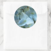 紫陽花フローラ花写真 ラウンドシール (バッグ)