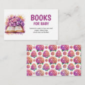 紫陽花ブックテーマブックスフォーベビー エンクロージャーカード (正面/裏面)