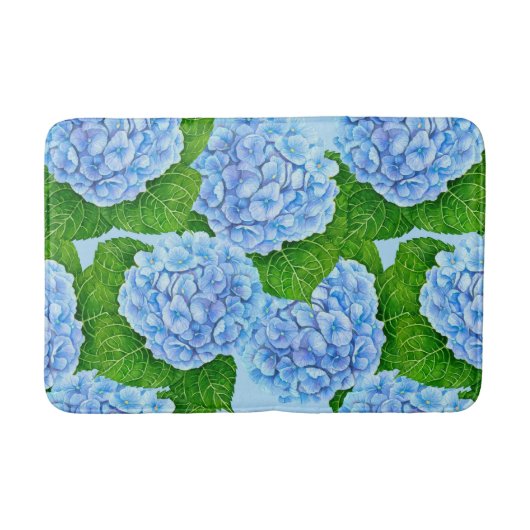 紫陽花ワテロール バスマット (正面)
