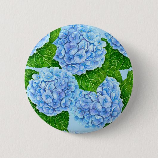 紫陽花ワテロール 缶バッジ (正面)
