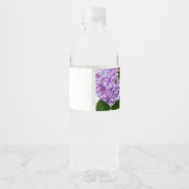 紫陽花園，ピンク，ブルー，紫のフローラ ペットボトルラベル (裏面)