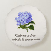 紫陽花引用文円枕 ラウンドクッション (裏面)