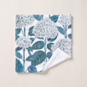 紫陽花水彩 バスタオルセット (ウォッシュタオル)