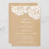 紫陽花素朴フローラウェディングシャワー 招待状 (正面/裏面)