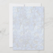 紫陽花結婚の花 招待状 (裏面)