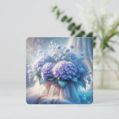 紫陽花結婚の願い 招待状 (スタンド正面)