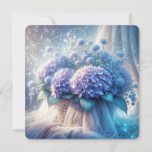 紫陽花結婚の願い 招待状 (正面)