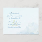 紫陽花結婚葉書を保存 案内ポストカード (裏面)