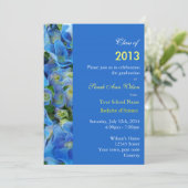 紫陽花花花花卒業式パーティー 招待状 (スタンド正面)