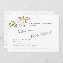 紫陽花開花植物学リハーサルディナー 招待状