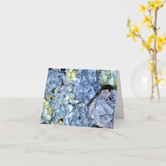 紫陽花 カード (黄色い花)