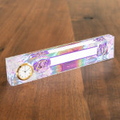 紫陽花 デスクネームプレート (側面)