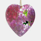 紫陽花、ピンク色の花 セラミックオーナメント (右)