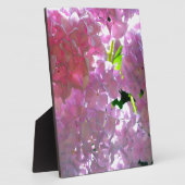 紫陽花、ピンク色の花 フォトプラーク (側面)