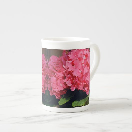 紫陽花 ボーンチャイナマグカップ (正面右)