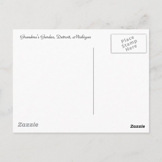 紫陽花 ポストカード (裏面)