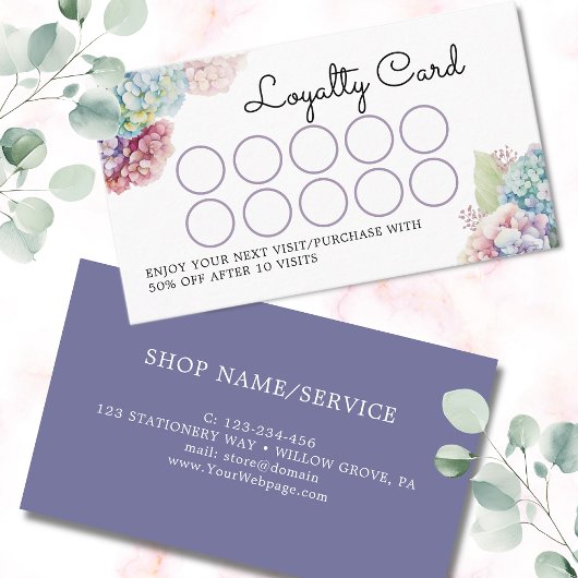 紫陽花 ロイヤリティカード