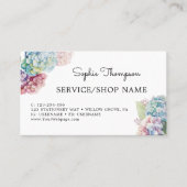 紫陽花 予約カード (正面)