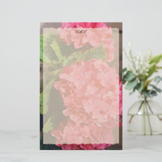 紫陽花 便箋 (スタンド正面)