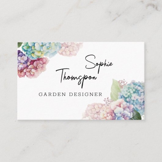 紫陽花 名刺 (正面)