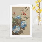 紫陽花, 抱一 Hydrangea, Hōitsu カード (黄色い花)