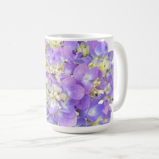 紫陽花 – 紫 – マグカップ (正面右)