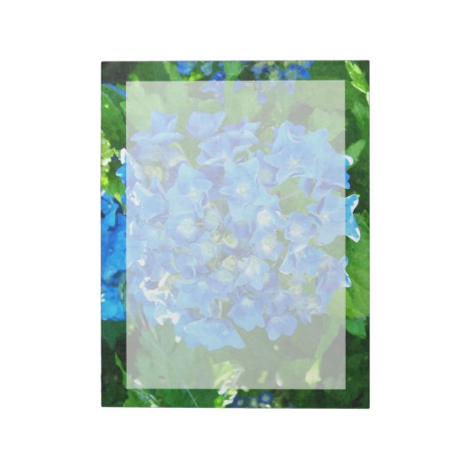 紫陽花。花の写真。 ノートパッド (回転)