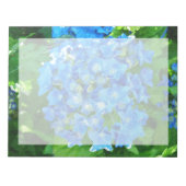 紫陽花。花の写真。 ノートパッド (正面)