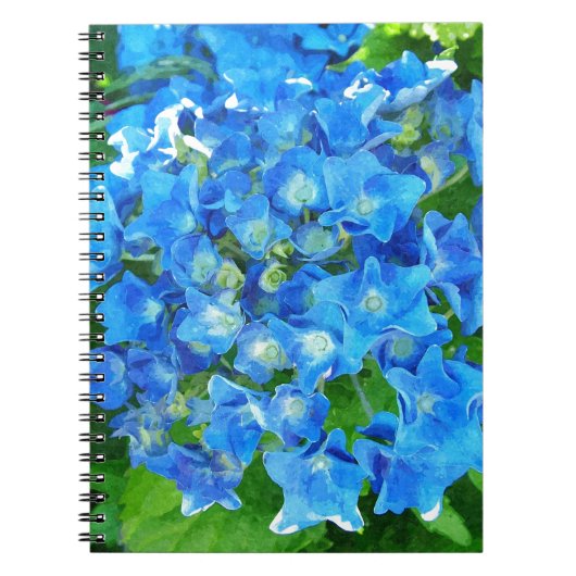 紫陽花。花の写真。 ノートブック (正面)