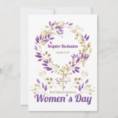 紫離れの女子サイン会 招待状 (正面)