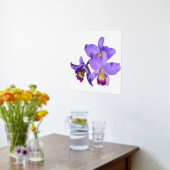 紫離れ蘭グループプリントポスター 箔ポスター (レイダウン (キッチン))