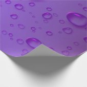 紫雨露パターン ラッピングペーパー (角)