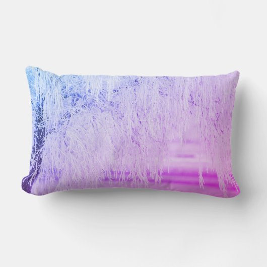 紫雪のシきらきら光るーン ランバークッション (正面)