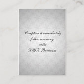 紫雪の冬の結婚式 エンクロージャーカード (裏面)