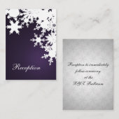 紫雪の冬の結婚式 エンクロージャーカード (正面/裏面)