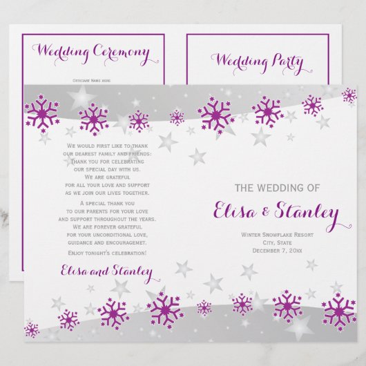 紫雪モダン結晶&星婚礼 (正面/裏面)