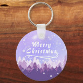 紫雪冬メリークリスマスハッピーニューイヤー キーホルダー (正面)