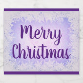 紫霜メリークリスマス スパークリングワインラベル (シングルラベル)